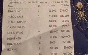 Ra quán uống cafe chơi, khách toát mồ hôi cầm hóa đơn 4 triệu